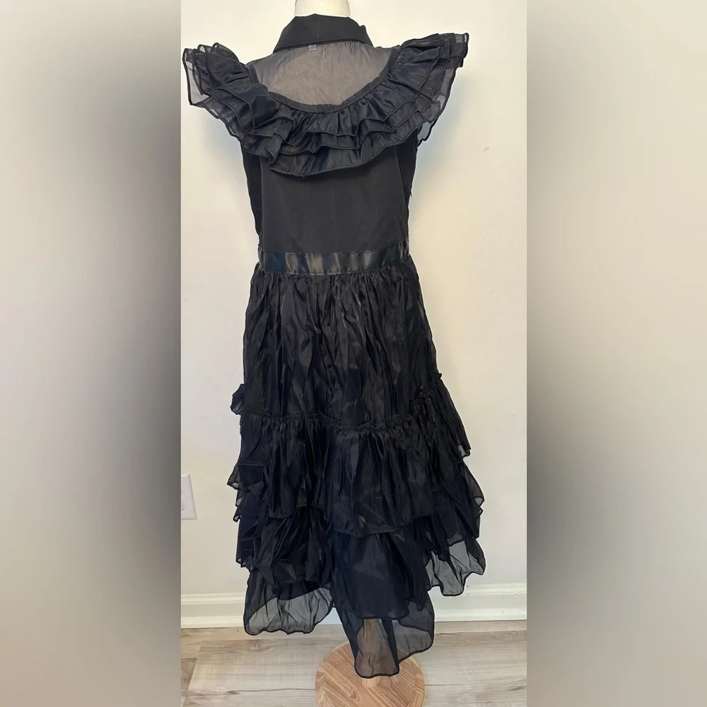 Wednesday Addams Black Prom Dress Costume